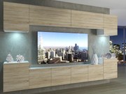 Obývacia stena 300 cm Belini dub sonoma Imperium4  IMP 4/5/W/DS/0/0