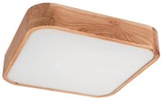 Stropné svietidlo OAK SQUARE 4xE27/15W/230V 45x45 cm dub