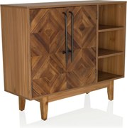 XXXLutz KOMODA, jedľa, tmavohnedá, 95/32/79,5 cm MID.YOU - Komody - 001918083905