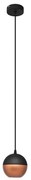 LED Luster na lanku MIDWAY 1xGU10/4,8W/230V čierna/medená