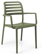 COSTA ARMCHAIR záhradná stolička s podrúčkami agave