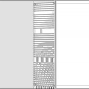 Mexen Mars kúpeľňový radiátor 1800 x 600 mm, 752 W, chróm - W110-1800-600-00-01