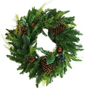 PROXIMA.store - Ihličnatý veniec - ZELENÝ 60 cm