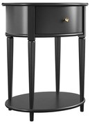 Čierny nočný stolík Aurora – Støraa