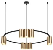 Luster na lanku GENESIS 10xGU10/8W/230V zlatá