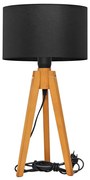 Stolná lampa ALBA 1xE27/15W/230V čierna/dub