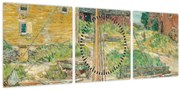 Obraz - Childe Hassam, Oyster Sloop, Cos Cob, reprodukcia (s hodinami) (90x30 cm)
