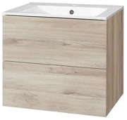 Mereo Mereo, Aira, kúpeľňová skrinka s keramickým umývadlom 61 cm, MER-CN720