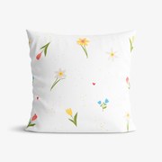 Goldea bavlnená obliečka na vankúš - rozkvitnutá záhrada 40 x 40 cm