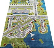 DY Detský farebný koberec s motívom mesta Color Kids 01 Rozmer: 100x150 cm