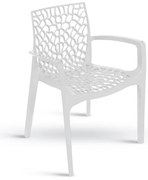 Stima Plastové kreslo GRUVYER Vyberte odtieň ->: Bianco - Biela