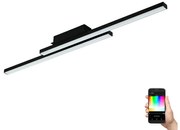 Eglo 900079 - LED RGBW Stmievateľné stropné svietidlo FRAIOLI-ZLED/32W/230V čierna