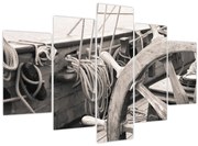 Obraz - Kormidlo plachetnice (150x105 cm)
