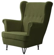 Skandinávske kreslo MARS Zelený