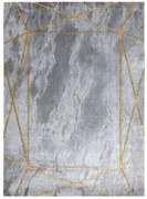 Dywany Łuszczów, Kusový koberec Emerald 1022 grey and gold, 80x150, šedá, chodba / predsieň