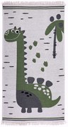 TRHÁK: Detský kusový koberec Natur Dinosaurus, 80x150, zelená, detská izba, Praktik home