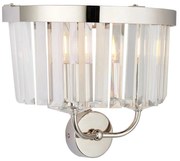 Endon 106448 - Nástenné svietidlo CHESTERFIELD 2xE14/6W/230V lesklý chróm