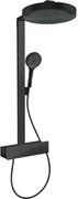 Hansgrohe Rainfinity, Showerpipe 360 1jet s termostatom ShowerTablet 350, čierna matná, HAN-26853670