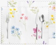 Goldea prestieranie na stôl teflónové - kvetinová záhrada - sada 2ks 30 x 40 cm