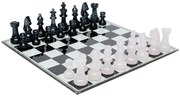 Chess dekorácia bielo-čierna