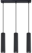 Sollux SL.1575 - Luster na lanku KARBON 3xGU10/10W/230V čierna