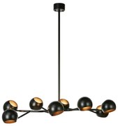 Čierne závesné svietidlo s kovovým tienidlom Edgar – Markslöjd