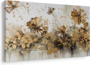 Obraz - Abstraktná kvetinová maľba (90x60 cm)