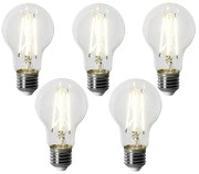 Sada 5 stmievateľných LED žiaroviek E27 A60 6W 500 lm 4000K