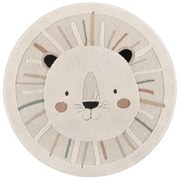 Krémovobiely detský koberec ø120 cm Clown – Universal