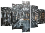 Obraz interiéru starej budovy (150x105 cm)