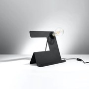 Stolná lampa Incline, čierne telo svietidla