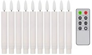 House Doctor LED sviečky s ovládaním White – set 10 ks