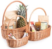 Darčekový kôš prútený oválny Prezent I.š. 34 x hl. 23 x v. 11/34(cm)