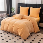 Obliečky mikroplyš FUZZA marhuľové Rozmer obliečok: 2 ks 70 x 90 cm | 200 x 220 cm