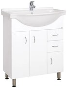 Keramia Pro kúpeľňová skrinka s umývadlom 70,5x50,5 cm biela PRO70DV