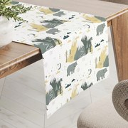 Biante Zamatový behúň na stôl Tamara TMR-031 Medvede v horách 20x120 cm