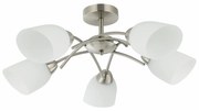 Prisadený luster DONNA 5xE27/60W/230V nikel