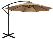 Závesný slnečník 2,7 m, Khaki