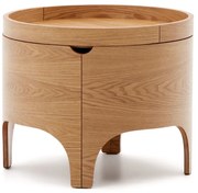 Nočný stolík v dekore jaseňa v prírodnej farbe Octavia – Kave Home