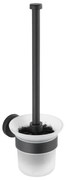WENKO 24243100-WC kefa BOSIO BLACK 10x35 cm nerezová oceľ/strieborná/satinovaný