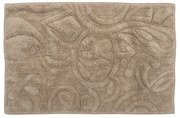 Bloomingville Bavlnená kúpeľňová predložka Sestu Brown 75 x 50 cm