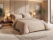 Krepové obliečky DENYX BLEND svetlohnedé, zips Rozmer obliečky: 70 x 90 cm | 140 x 220 cm