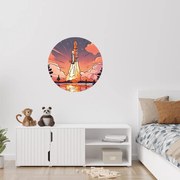 100x100cm Štart raketoplánu - textilná nálepka na stenu Veľkosť: 60 cm