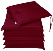 InternetovaZahrada 6 x poduška Boston 43x39x5cm - červená