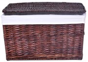 Prútený kôš na bielizeň - hnedý 105 L