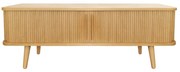 TV stolík v dekore duba v prírodnej farbe 138x50 cm Rove – Woodman