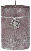 Vianočná sviečka, fialová, 290 g