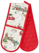 Bavlnená dvojitá kuchynská chňapka Christmas Town – Catherine Lansfield