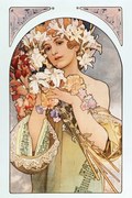 Obrazová reprodukcia The Flower, Alfons Mucha