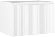 Mexen Rivel, kúpeľňová skrinka pod umývadlo 70 cm, 1 zásuvka, drážkovaná, biela matná, 91A20-07047-1-BF01